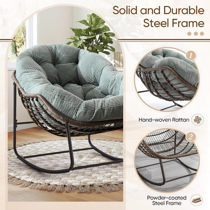 Scandinavian Swing: Modern Egg Chair with Cozy Comfort
